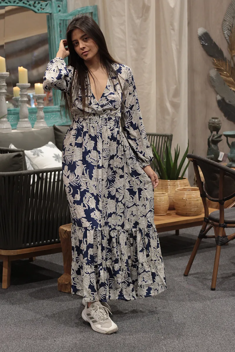 [LD2881-1] Vestido Largo de Seda