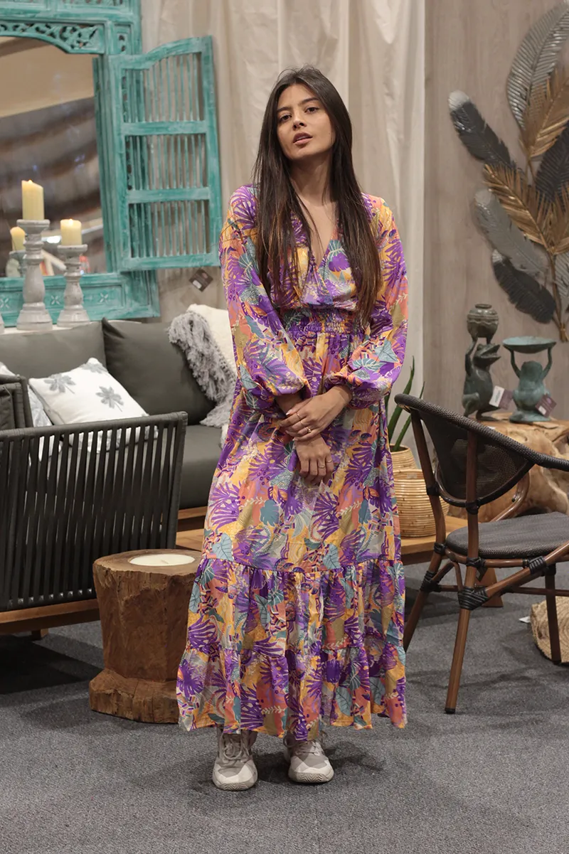 [LD2881-2] Vestido Largo de Seda