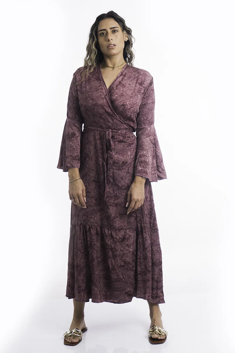 [LD2606-4] Vestido Largo de Seda