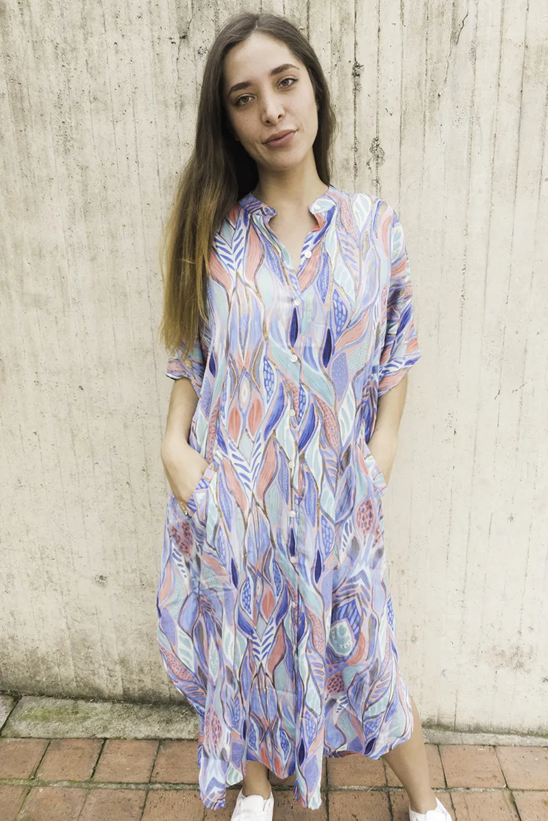 [CHACHI23-6] Vestido Largo de Seda