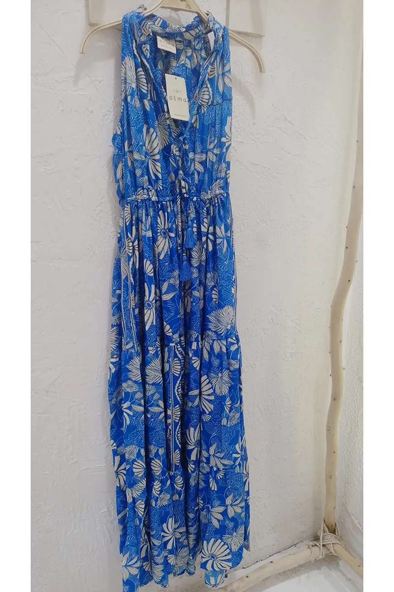 [LD116-6] Vestido Largo de Seda