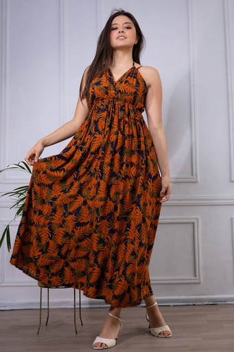 [TA01-21] Vestido Largo de Rayon