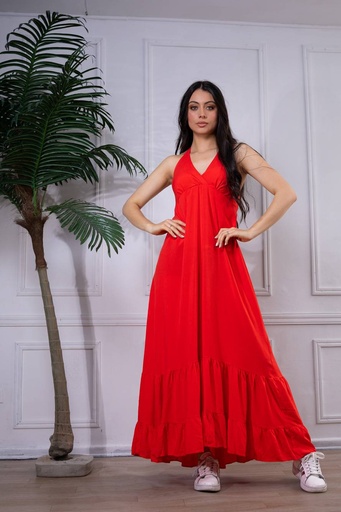 [TA01-23] Vestido Largo de Rayon