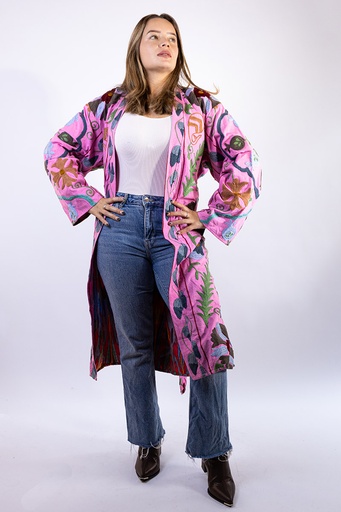 [CH04-3] Chaqueta Larga Bordada