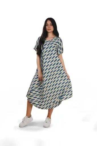 [LD2671-3] Vestido Largo de Seda