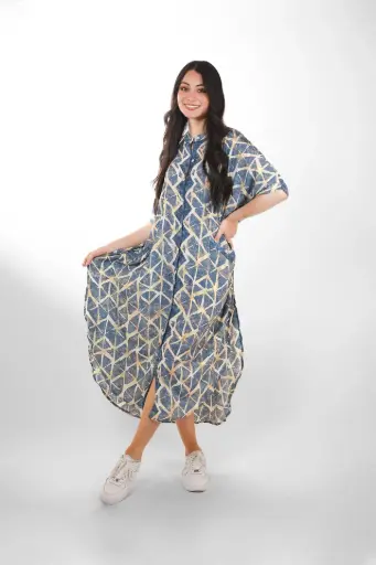 [CHACHI23-12] Vestido Largo de Seda