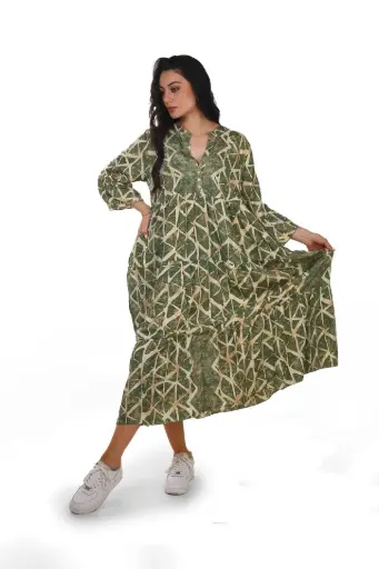 [OMLD3719-1] Vestido Largo de Seda