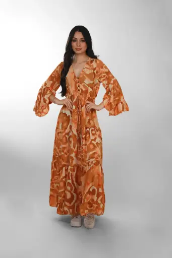 [LD925-1] Vestido Tierra Seda Boho