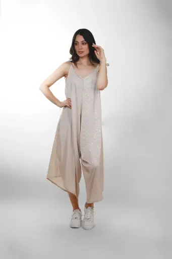 [LJ0236-3] Jumpsuit Beige Seda