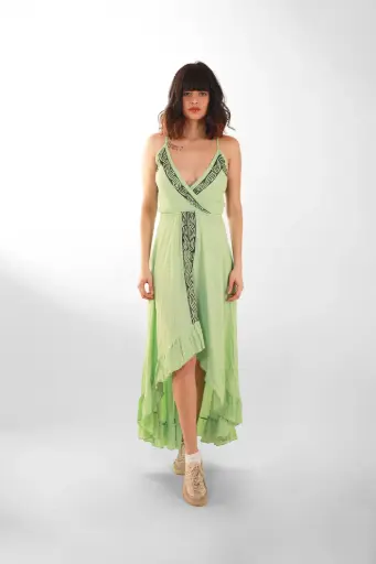 [LD3706] Vestido Largo de Rayon